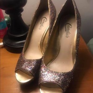 Candies Multi Glitter Pumps